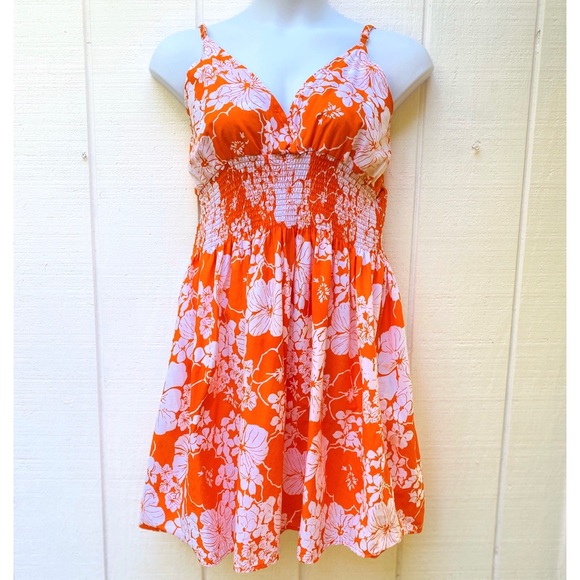 Erica Brooke Dresses & Skirts - Erica Brooke Collection Orange & White Sundress